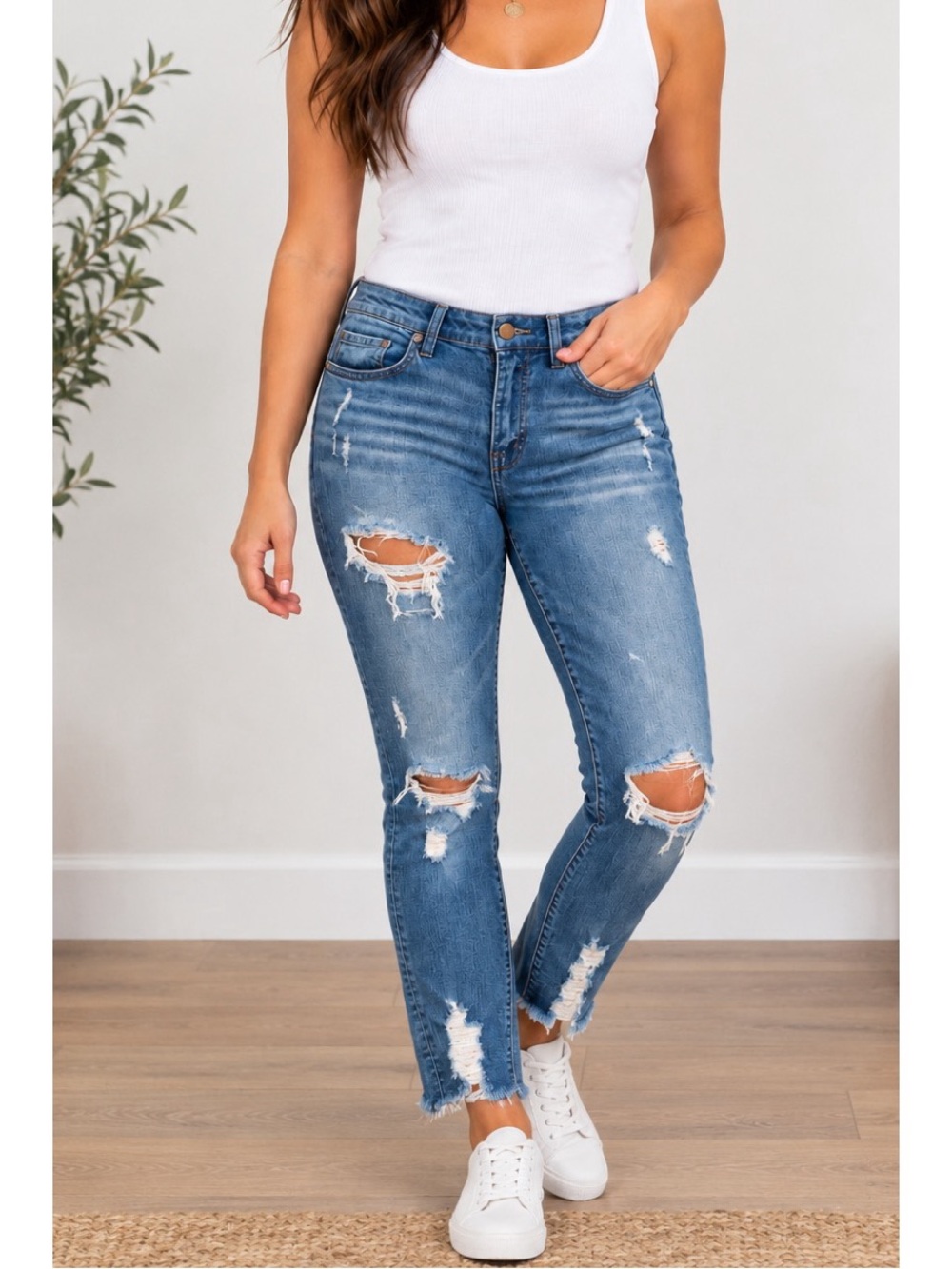 BKE Stella High Rise slim fit ankle jeans size 28 waist